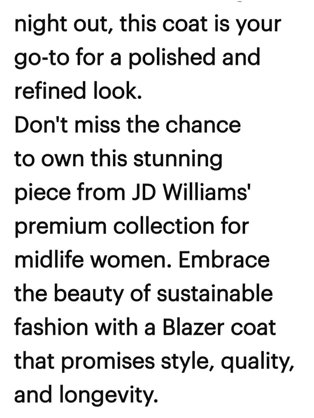 JD Williams ANTHOLOGY Stunning Blazer-Coat Cream Size 24 NWOT - Picture 12 of 13